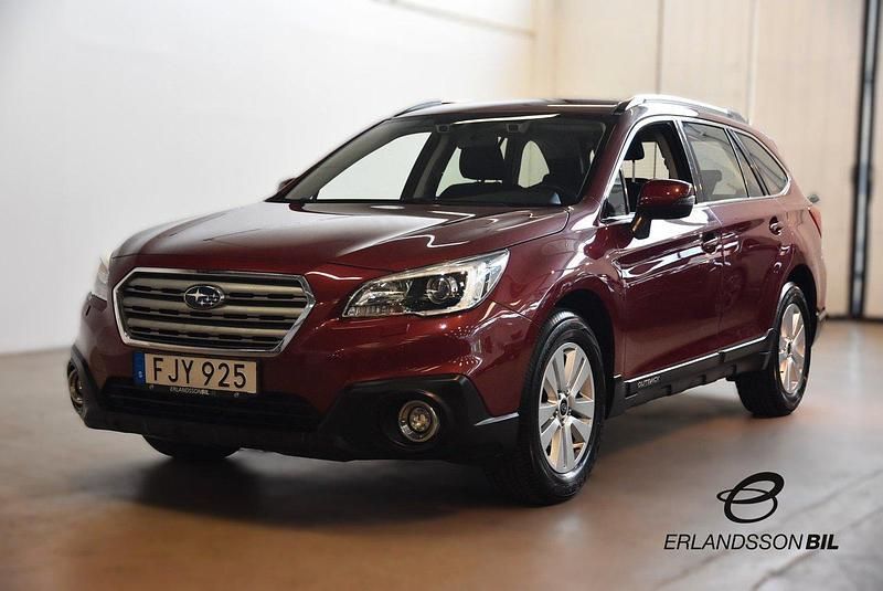 Ljusröd Begagnad 2015 Subaru Outback SUV | 214 900 kr (Bra pris) - Bild 1/4