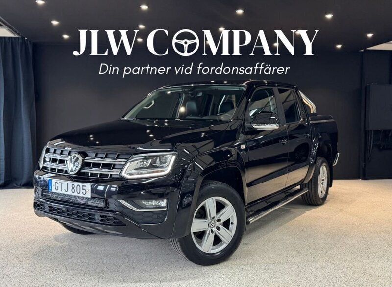 Svart Begagnad 2018 VW Amarok Highline Pickup | 229 000 kr (Marknadspris) - Bild 1/4