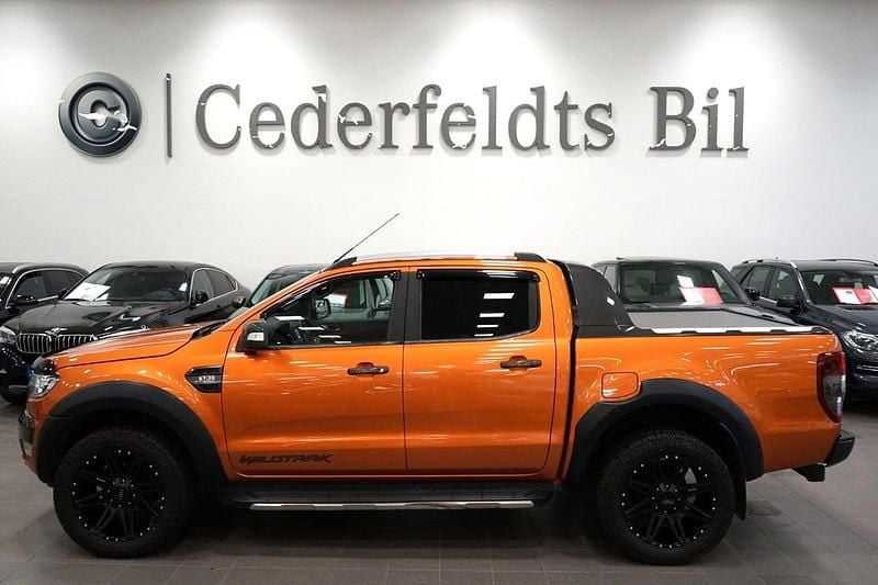 Orange Begagnad 2018 Ford Ranger Wildtrack Pickup | 319 900 kr (Marknadspris) - Bild 1/4
