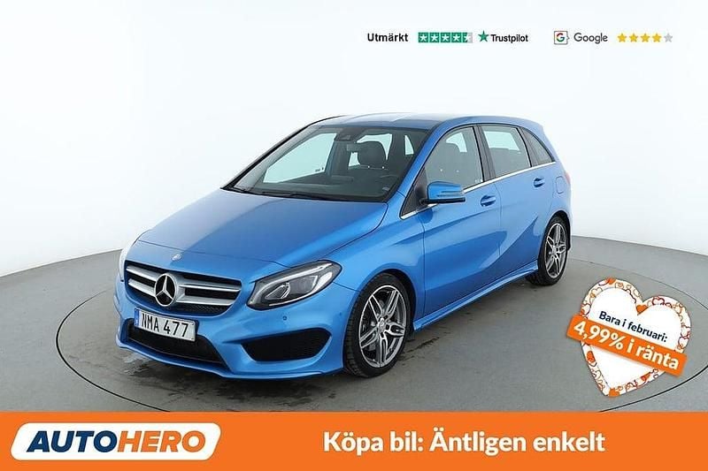 Begagnad Mercedes B220 AMG 186 HK (136 kW) 2016 Blå Minibuss