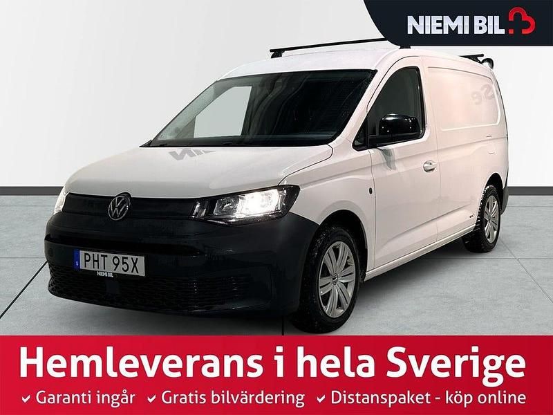 Vit Begagnad 2021 VW Caddy Maxi Minibuss | 219 900 kr (Lite dyr) - Bild 1/3