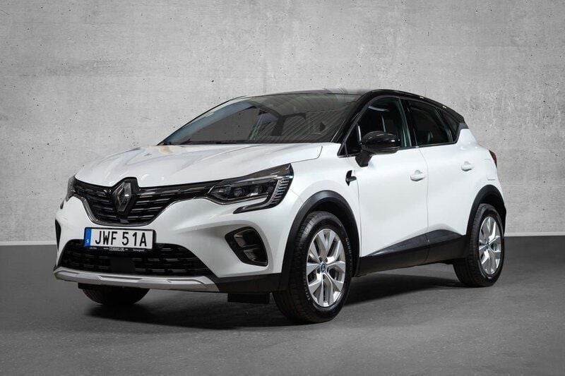 Vit Begagnad 2021 Renault Captur Intens SUV | 204 900 kr (Marknadspris) - Bild 1/4