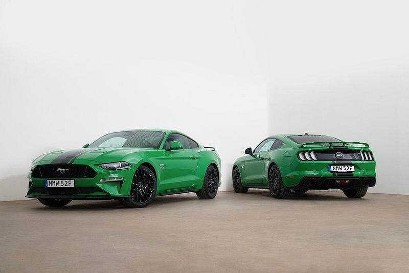 Grön Begagnad 2019 Ford Mustang GT Sportkupé | 459 000 kr (Marknadspris) - Bild 1/4