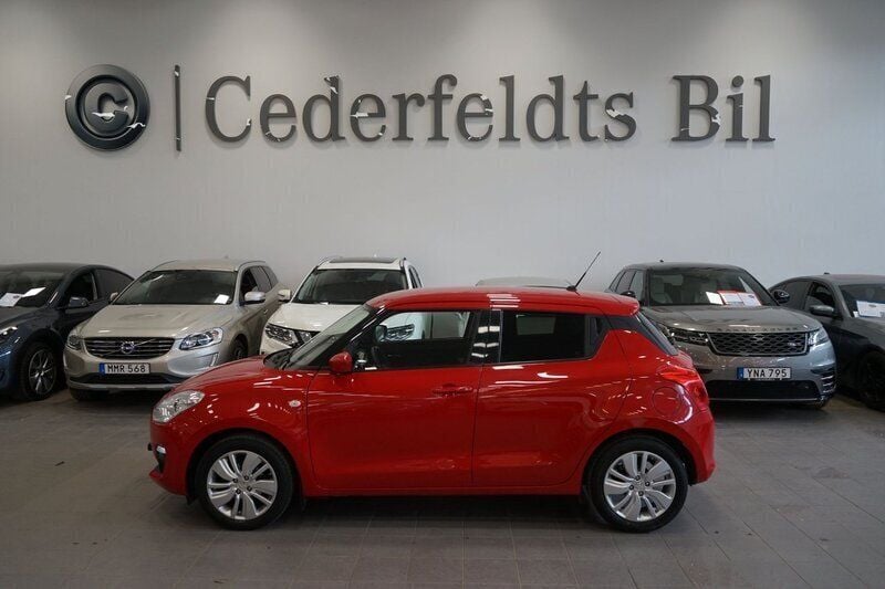 Röd Begagnad 2019 Suzuki Swift Halvkombi | 139 800 kr (Marknadspris) - Bild 1/4