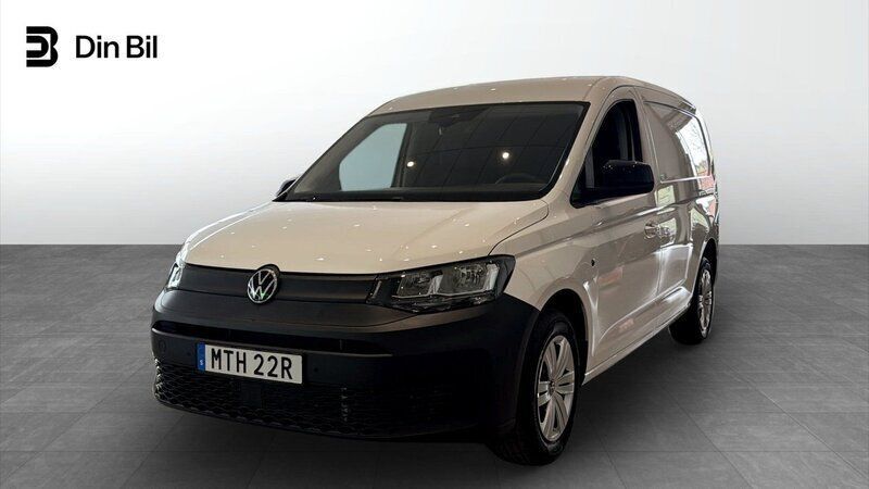 Vit (candyvit) Ny 2025 VW Caddy Maxi Minibuss | 385 750 kr - Bild 1/4