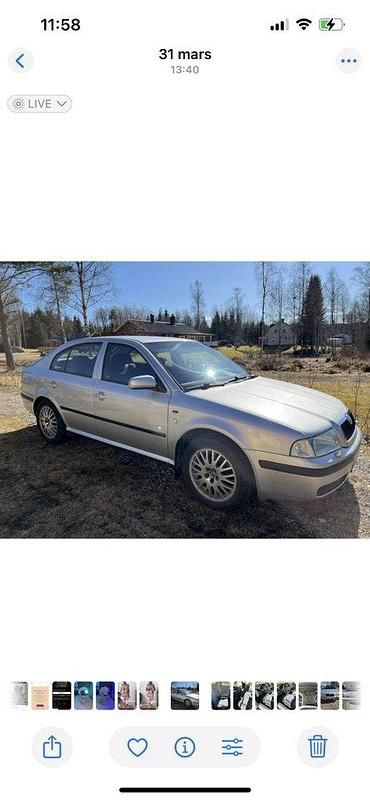 Silver Begagnad 2004 Skoda Octavia Dynamic Halvkombi | 16 500 kr (Marknadspris) - Bild 1/4