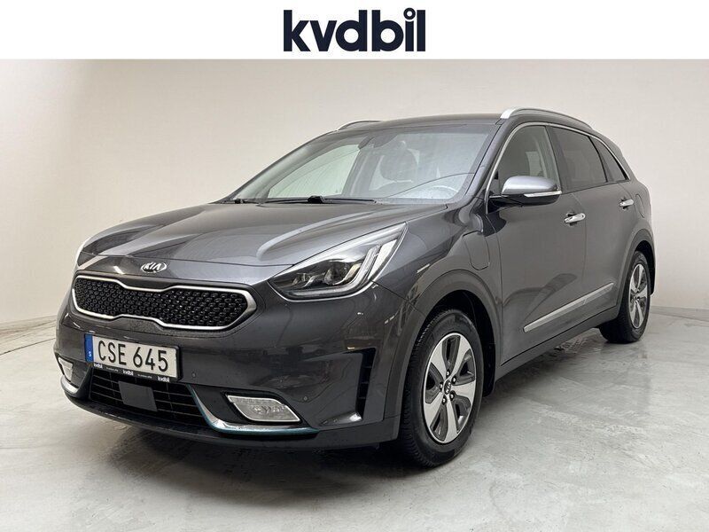 Grå (grå metallic) Begagnad 2018 Kia Niro Advance SUV | 154 800 kr (Marknadspris) - Bild 1/3