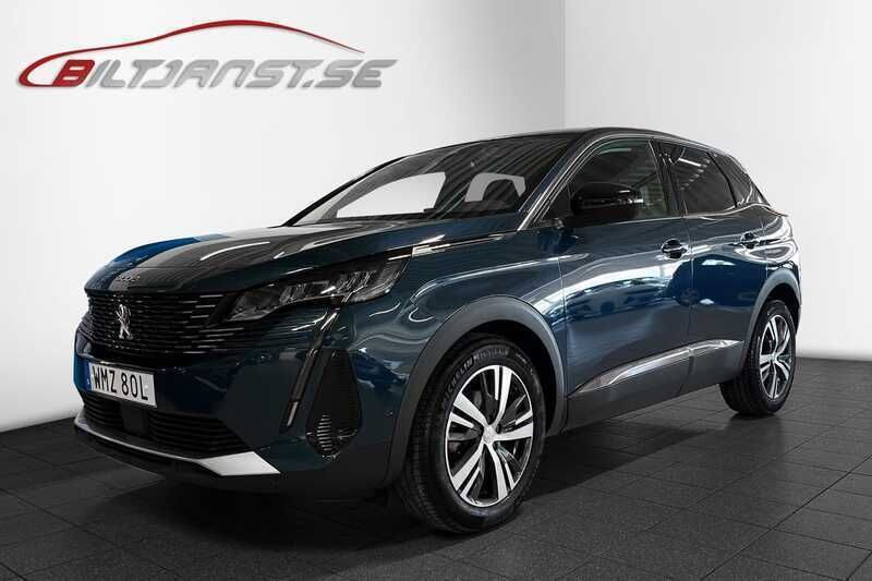Blå Begagnad 2022 Peugeot 3008 Allure SUV | 259 900 kr (Marknadspris) - Bild 1/4