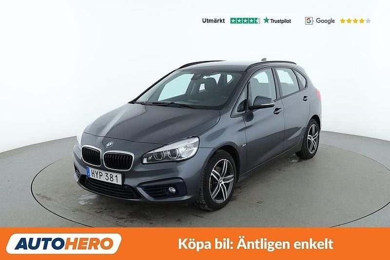 Grå Begagnad 2015 BMW 218 Sport Line Kombi | 140 000 kr (Marknadspris) - Bild 1/4