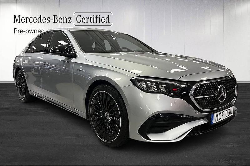 Begagnad Mercedes E300 AMG line 204 HK (150 kW) 2025 Silver Sedan