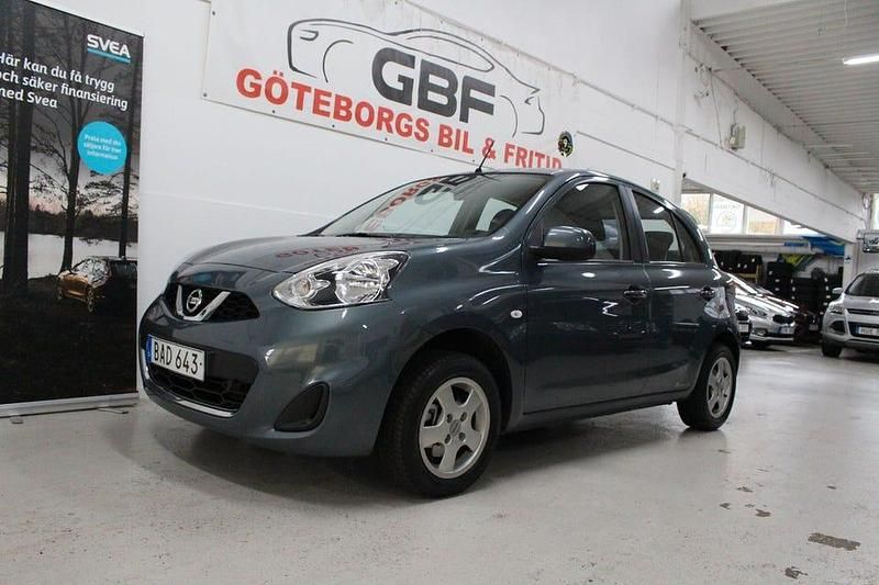 Mörkgrå (grå) Begagnad 2016 Nissan Micra Halvkombi | 69 900 kr (Marknadspris) - Bild 1/3