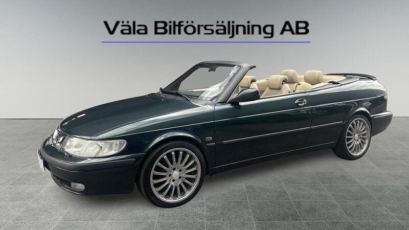 Mörkgrön Begagnad 1999 Saab 9-3 Cabriolet Cab | 59 900 kr - Bild 1/4