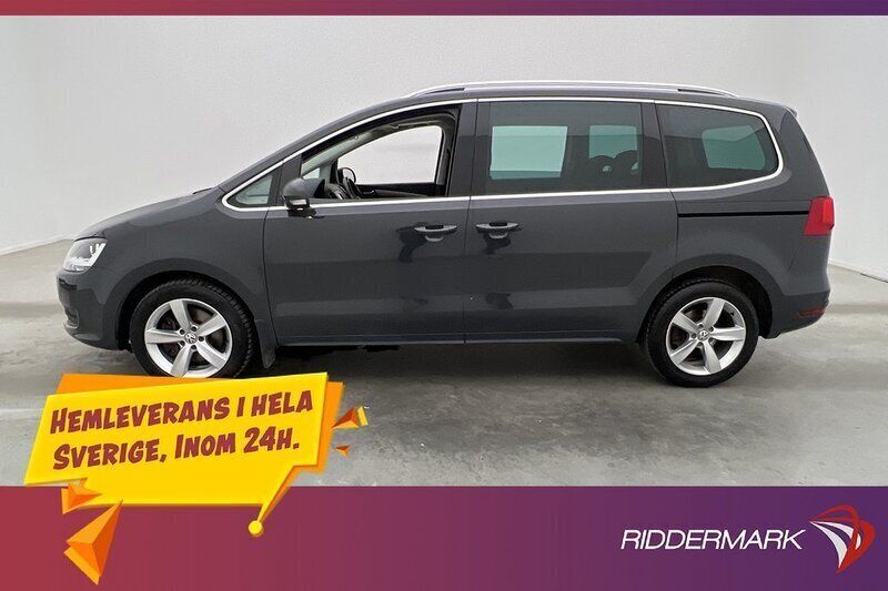 Mörkgrå (mgrå) Begagnad 2014 VW Sharan Minibuss | 209 800 kr (Lite dyr) - Bild 1/3
