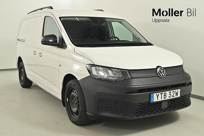 Vit (candyvit) Begagnad 2023 VW Caddy Maxi Minibuss | 294 000 kr (Bra pris) - Bild 1/4