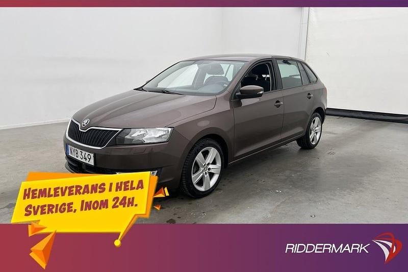 Brun Begagnad 2016 Skoda Rapid Halvkombi | 104 800 kr (Marknadspris) - Bild 1/3