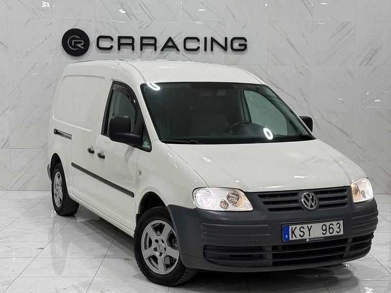 Vit Begagnad 2010 VW Caddy Maxi Minibuss | 64 900 kr (Marknadspris) - Bild 1/4