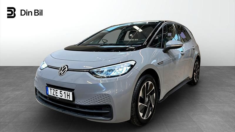 Grå Begagnad 2022 VW ID.3 Comfortline Halvkombi | 234 900 kr (Marknadspris) - Bild 1/4