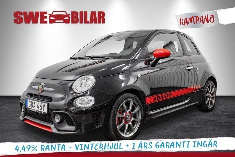 Svart Begagnad 2020 Fiat 500 Abarth Halvkombi | 179 900 kr - Bild 1/4