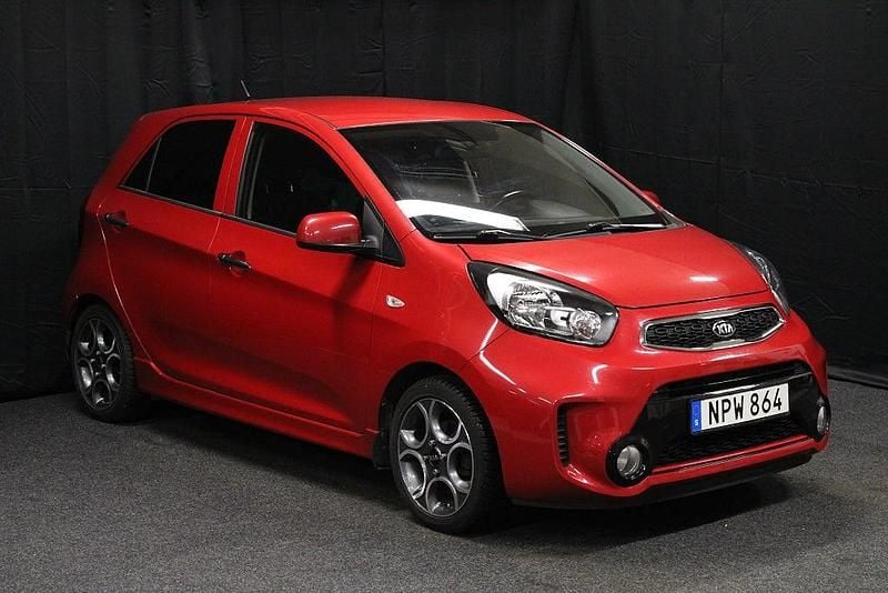 Röd Begagnad 2015 Kia Picanto Halvkombi | 109 900 kr (Marknadspris) - Bild 1/4