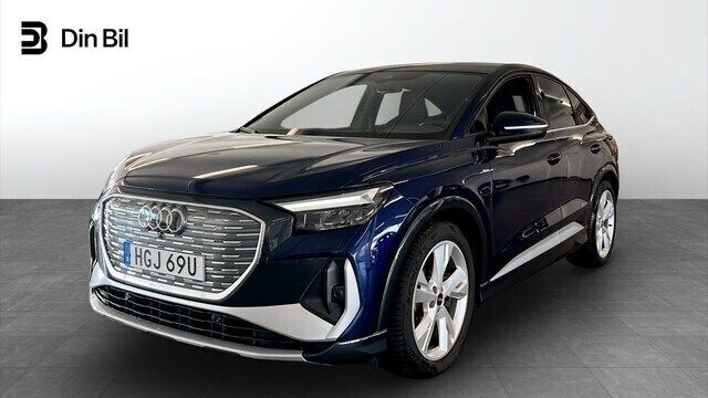 Blå Begagnad 2022 Audi Q4 Sportback e-tron Proline SUV | 419 900 kr (Marknadspris) - Bild 1/4