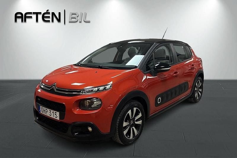 Orange Begagnad 2016 Citroën C3 PureTech Halvkombi | 59 800 kr (Marknadspris) - Bild 1/3
