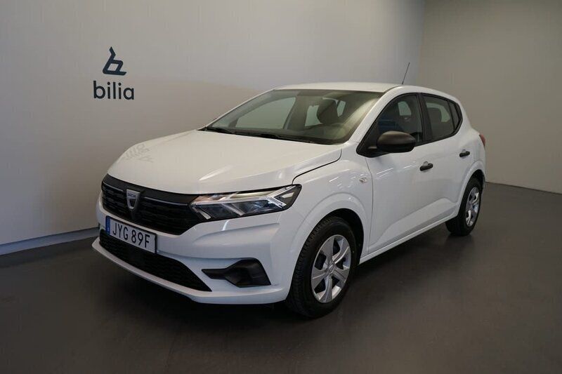 Vit Begagnad 2022 Dacia Sandero Essentiel Halvkombi | 129 500 kr (Marknadspris) - Bild 1/3