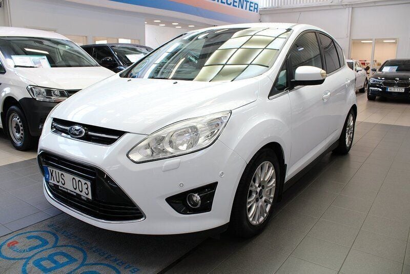 Vit Begagnad 2012 Ford C-MAX Titanium Minibuss | 74 900 kr - Bild 1/4