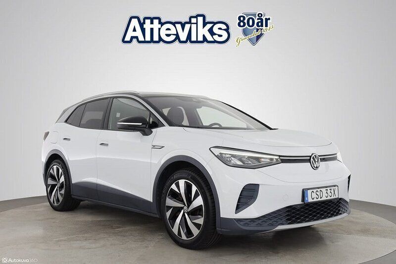 Vit Begagnad 2021 VW ID.4 Edition SUV | 249 900 kr - Bild 1/3