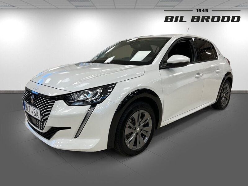 Vit Begagnad 2020 Peugeot e-208 Allure Halvkombi | 219 900 kr (Lite dyr) - Bild 1/4