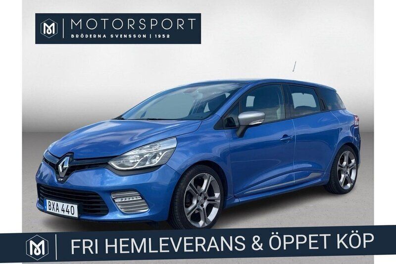 Blå (blå metallic) Begagnad 2014 Renault Clio GrandTour GT Kombi | 119 900 kr (Marknadspris) - Bild 1/3
