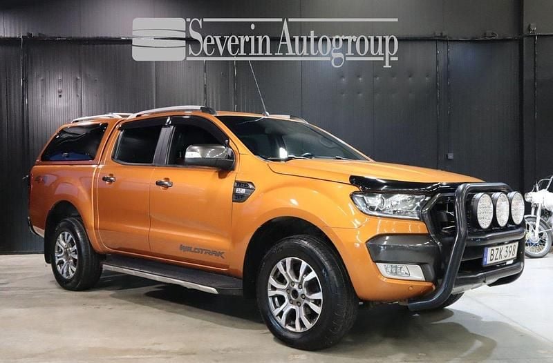 Orange Begagnad 2017 Ford Ranger Wildtrack Pickup | 249 000 kr (Marknadspris) - Bild 1/4