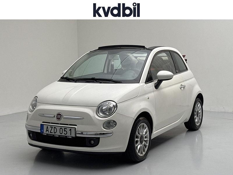 Vit Begagnad 2014 Fiat 500C Lounge Cab | 74 800 kr (Bra pris) - Bild 1/3