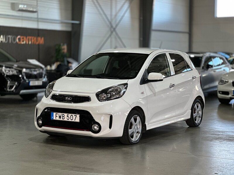 Vit Begagnad 2016 Kia Picanto Halvkombi | 89 900 kr (Marknadspris) - Bild 1/4