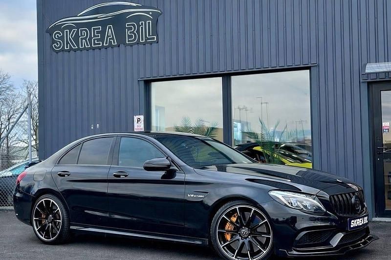 Begagnad Mercedes C63S AMG AMG 517 HK (380 kW) 2018 Svart Sedan