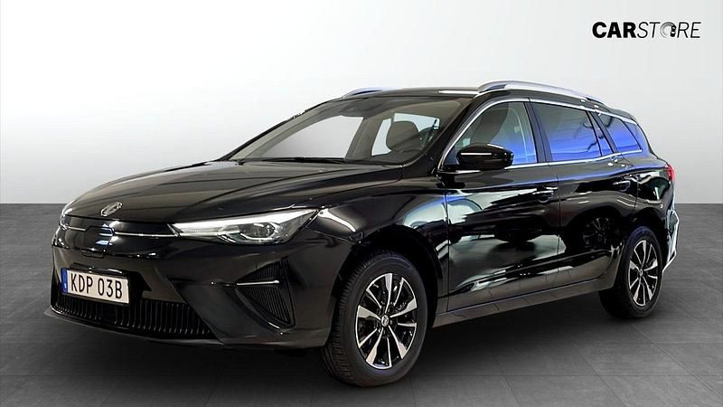 Svart (blue) Begagnad 2022 MG MG5 EV Comfort Kombi | 204 900 kr (Marknadspris) - Bild 1/4