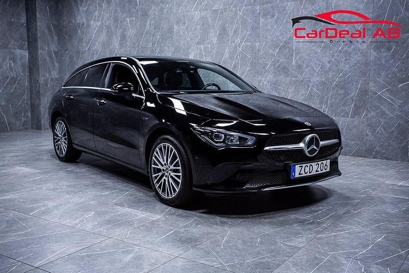 Svart Begagnad 2021 Mercedes CLA250e Shooting Brake Kombi | 288 800 kr (Superpris) - Bild 1/4
