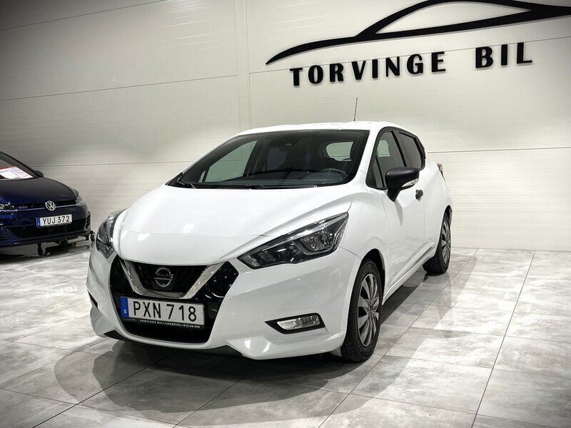 Vit Begagnad 2017 Nissan Micra Halvkombi | 89 000 kr (Marknadspris) - Bild 1/4