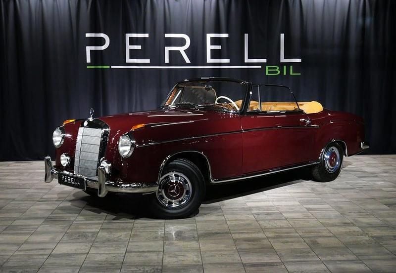 Vinröd Begagnad 1958 Mercedes W180 Cab | 1 525 000 kr - Bild 1/4