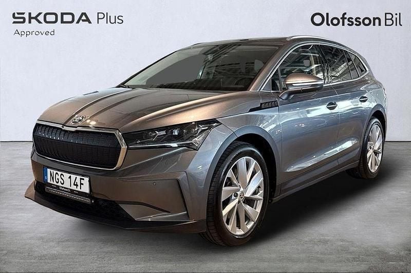 Grå Begagnad 2022 Skoda Enyaq iV SUV | 369 000 kr (Bra pris) - Bild 1/4