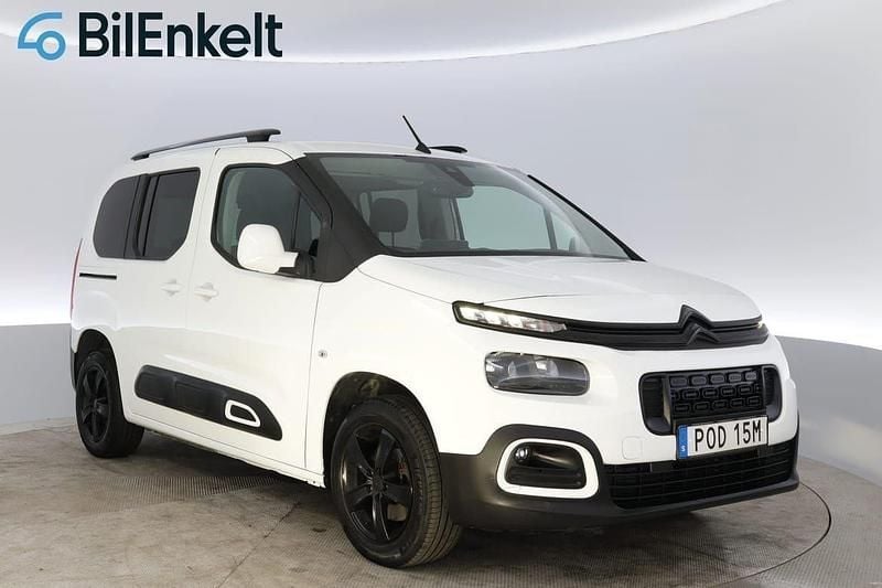 Vit Begagnad 2020 Citroën Berlingo Minibuss | 249 900 kr - Bild 1/4