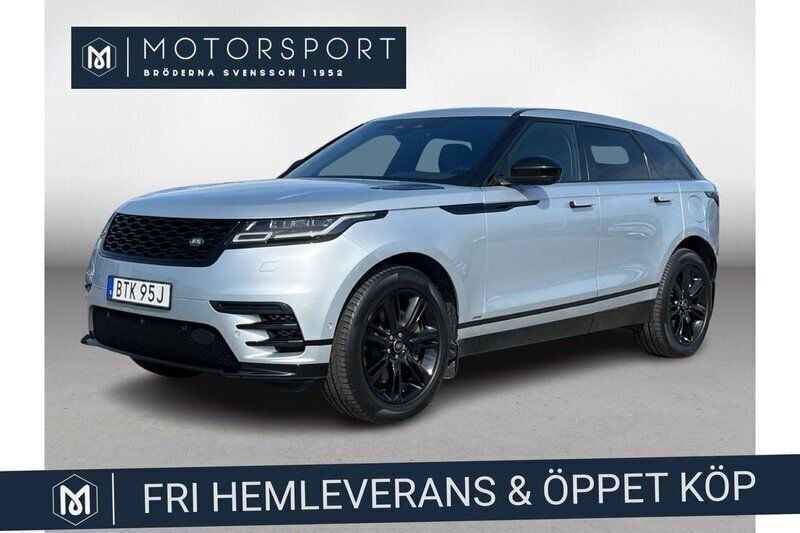 Grå Begagnad 2021 Land Rover Range Rover Velar R-Dynamic SUV | 639 900 kr - Bild 1/3