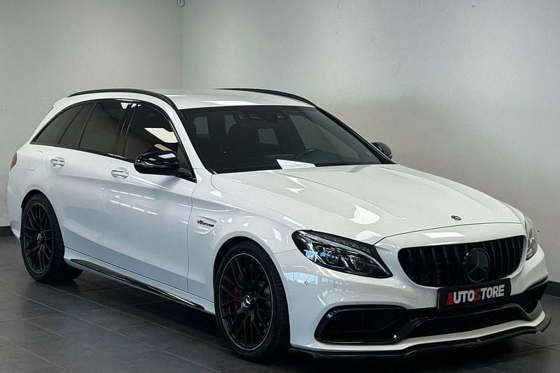 Vit Begagnad 2017 Mercedes C63S AMG AMG Kombi | 439 900 kr (Superpris) - Bild 1/4