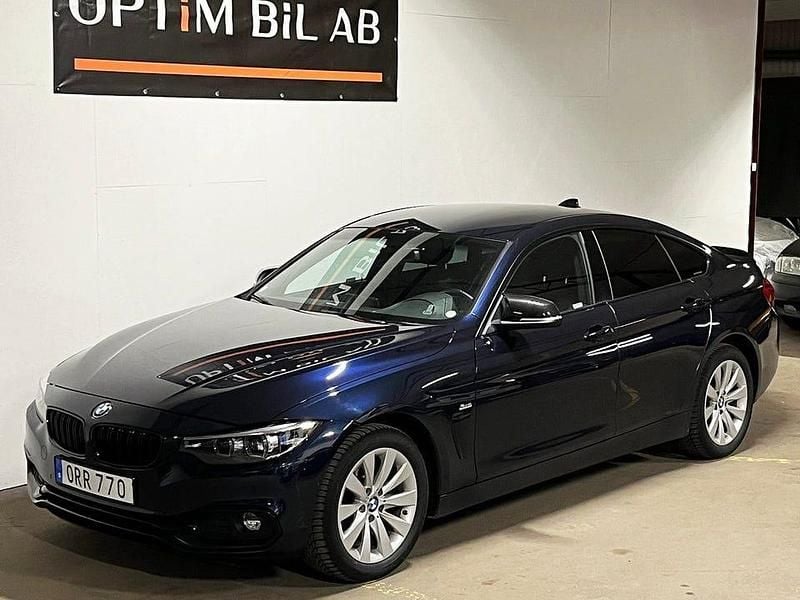 Begagnad BMW 420 Gran Coupé Sport Line 190 HK (139 kW) 2018 Blå Sportkupé