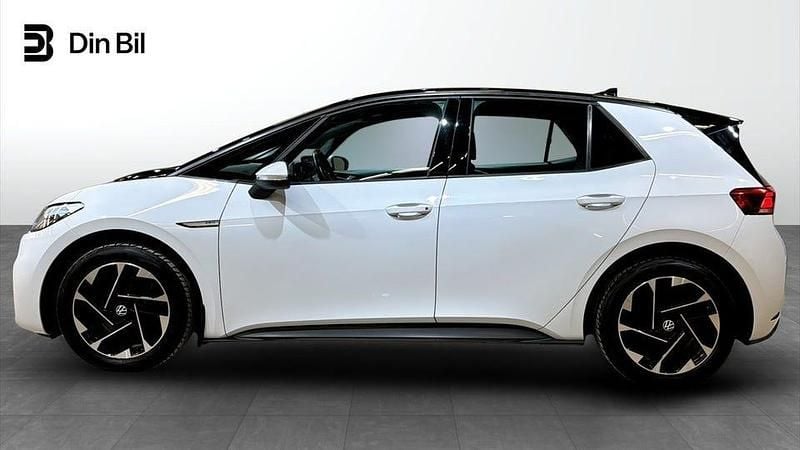 Begagnad VW ID.3 Comfortline 150 kW (204 HK) 2021 Vit Halvkombi