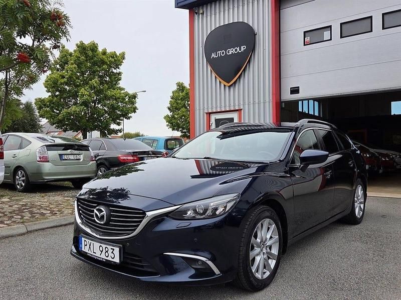 Blå Begagnad 2016 Mazda 6 Kombi | 159 900 kr (Marknadspris) - Bild 1/4