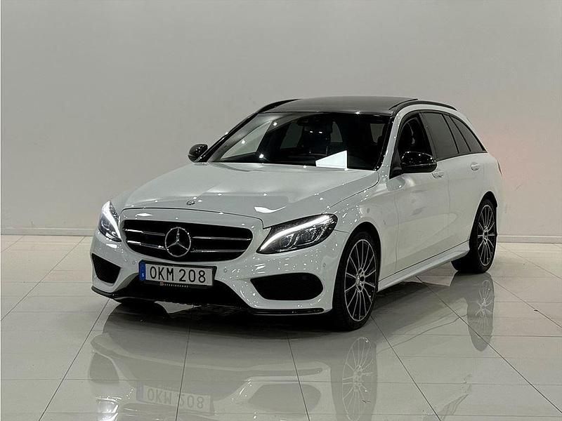 Vit Begagnad 2017 Mercedes C220 AMG Kombi | 229 900 kr (Marknadspris) - Bild 1/4