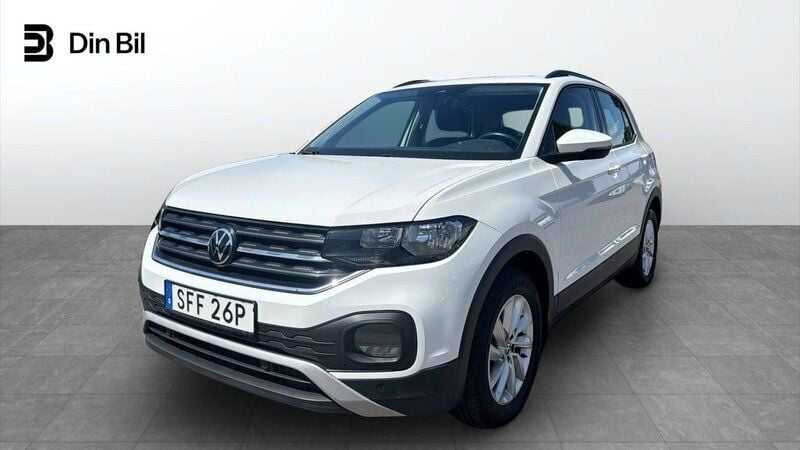 Vit (pure white) Begagnad 2021 VW T-Cross Life SUV | 189 900 kr (Marknadspris) - Bild 1/4