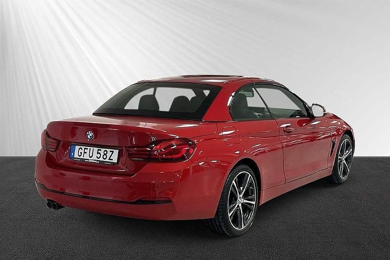 Begagnad BMW 430 Cabriolet Sport Line 252 HK (185 kW) 2019 Röd Cab