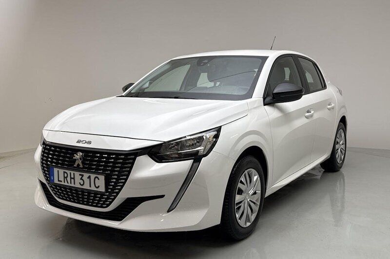 Vit Begagnad 2021 Peugeot 208 Active Halvkombi | 146 000 kr (Marknadspris) - Bild 1/4