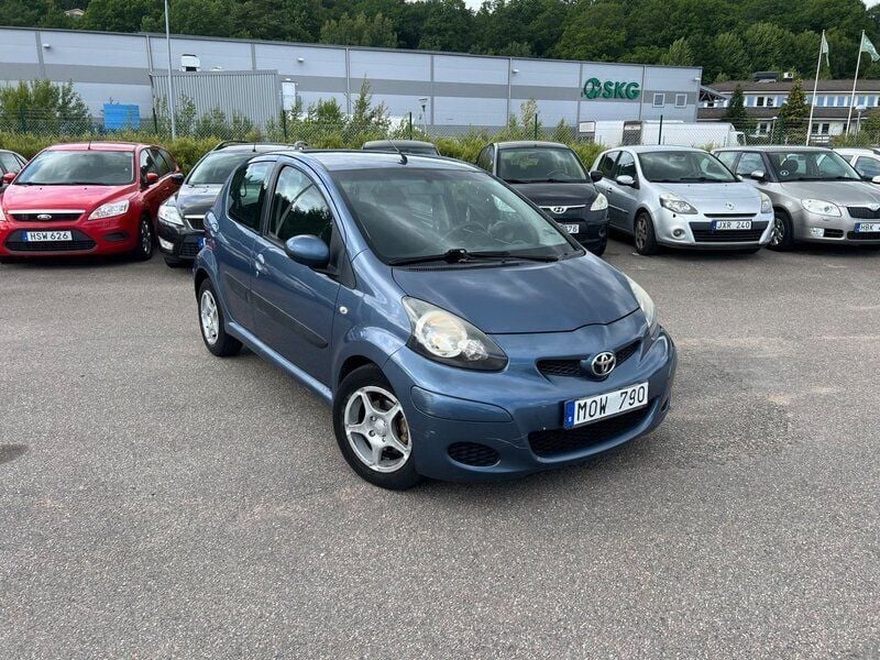 Blå Begagnad 2009 Toyota Aygo Halvkombi | 14 900 kr (Bra pris) - Bild 1/4